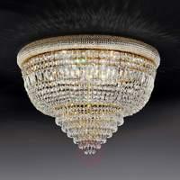 osaka 60 crystal ceiling light with 24 carat gold