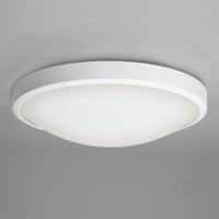 OSAKA 7383 Flush Ceiling Light In White With Opal Glass Diffuser