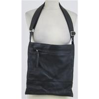 O.S.P. Osprey black grained leather across the body bag