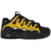 osiris d3 black white yellow mens shoes trainers in multicolour