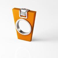 Ostrowski Design Orange Pendant Ring