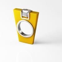 Ostrowski Design Yellow Pendant Ring