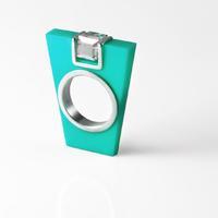 Ostrowski Design Mint Pendant Ring