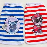 Other Clothes/Jumpsuit Dog Clothes Cute Casual/Daily Stripe Pool Ruby