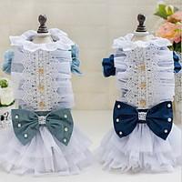 other dress dog clothes cute casualdaily wedding princess light blue d ...