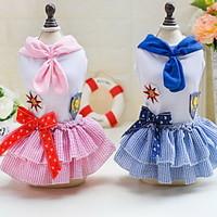 Other Dress Dog Clothes Cute Casual/Daily Wedding Princess Blushing Pink Pool