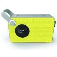 otone blumotion rechargeable portable bluetooth dab radio yellow