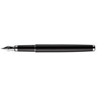 Otto Hutt Design 01 Pinstripe Silver Black Fountain Pen