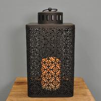 Ottoman Battery Operated Candle Lantern by Smart Solar
