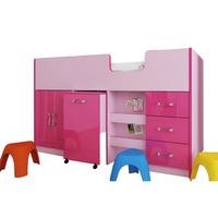 Ottawa 2 Tone Mid Sleeper With Workstation Pink