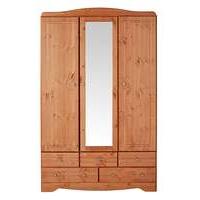 Otley 3 Door 5 Drawer Mirrored Wardrobe