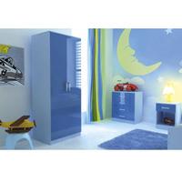 Ottawa 2 Tones 3 Piece Blue High Gloss Bedroom Set