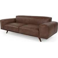 Otto 3 Seater Sofa, Tan Premium Leather