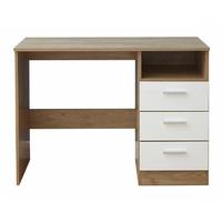 Ottawa Study Desk White and Oak