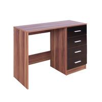 ottawa study desk in plumtree and black gloss