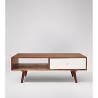 Otto Coffee Table in acacia & white