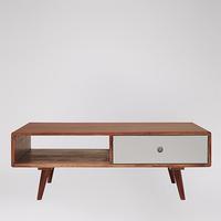 Otto Coffee Table in Acacia & Grey