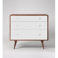 Otto chest of drawers in rosewood & white