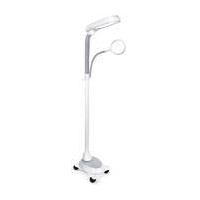 OttLite Daylight Floor Lamp with Magnifier and Wheel Base
