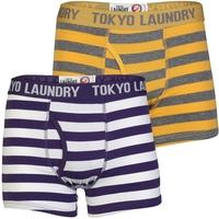 otterlake 2 pack boxer shorts set in washed prune yolk yellow tokyo la ...