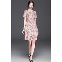 otaste womens going out casualdaily party a line dressfloral round nec ...