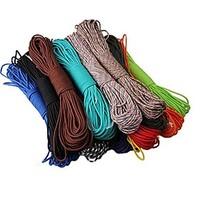 Outdoor Survival Multi-Function Nylon Rope 100FT 550lb Nylon Paracord Parachute Cord String Rope for Camping Hiking Survival