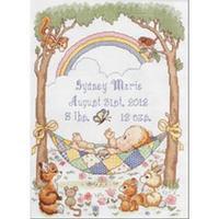 our little blessing birth record counted cross stitch kit 10x13 12 14  ...