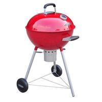 outback charcoal kettle barbecue 57cm red