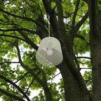 Outdoor Hanging White Lace Lamp