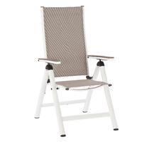 Outfit Garden Aluminium and Polywood Position Chair in White Outfit Garden Aluminium and Ploywood Position Chair in White