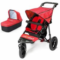 out n about nipper single 360 v4 2in1 pram system carnival red