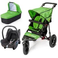 Out n About Nipper Single 360 V4 3in1 Travel System-Mojito Green