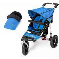 Out n About Nipper Single 360 V4 Stroller With Footmuff Bundle-Lagoon Blue