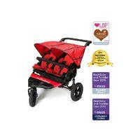 out n about nipper double 360 v4 stroller carnival red