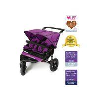 Out n About Nipper Double 360 V4 Stroller-Purple Punch