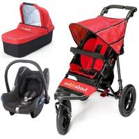 Out n About Nipper Single 360 V4 3in1 Travel System-Carnival Red