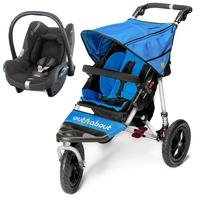 Out n About Nipper Single 360 V4 2in1 Travel System-Lagoon Blue