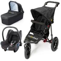Out n About Nipper Single 360 V4 3in1 Travel System-Raven Black