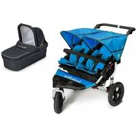 Out n About Nipper Double 360 V4 Pram System-Lagoon Blue (1 Carrycot)