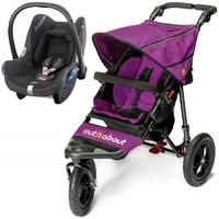 out n about nipper single 360 v4 2in1 travel system purple punch