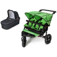 Out n About Nipper Double 360 V4 Pram System-Mojito Green (1 Carrycot)