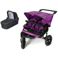 Out n About Nipper Double 360 V4 Pram System-Purple Punch (1 Carrycot)