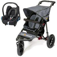 Out n About Nipper Single 360 V4 2in1 Travel System-Steel Grey