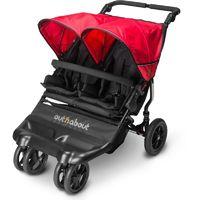 out n about little nipper double stroller poppy red