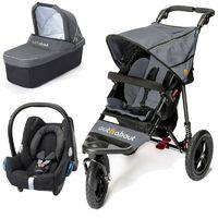 out n about nipper single 360 v4 3in1 travel system steel grey