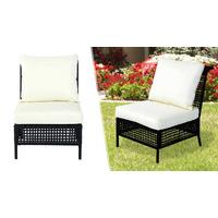 Outsunny Rattan Armless Chair