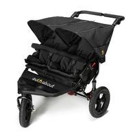 out n about nipper v4 double pushchair raven black