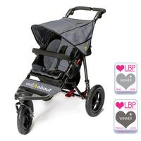 out n about nipper v4 single pushchair in steel grey