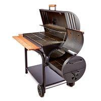 outdoor outlaw charcoal bbq with smoker