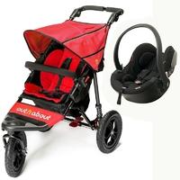 Out n About Nipper V4 Besafe Travel System Carnival Red